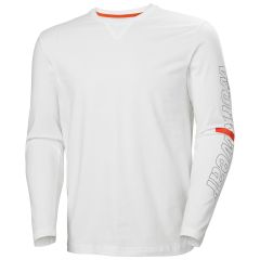 Helly Hansen 79262 Logo Long Sleeve T-Shirt - White