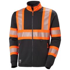 Helly Hansen 79274 ICU Zip Sweatshirt - Hi Vis Orange/Ebony