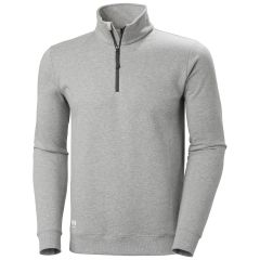 Helly Hansen 79325 Classic Half Zip Sweatshirt - Grey Melange