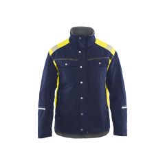 Blaklader 4915 Winter Jacket - Navy Blue/Hi-Vis Yellow