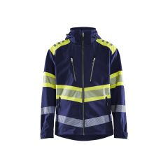 Blaklader 4494 Hi-Vis Softshell Jacket - Navy Blue/Hi-Vis Yellow