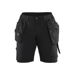 Blaklader 7183 Women's Craftsman Shorts 4-Way Stretch - Black/Dark Grey