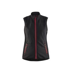 Blaklader 3851 Women's Softshell Vest - Black/Red