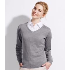 90010 SOL'S Ladies Galaxy Cotton Acrylic V Neck Sweater