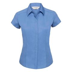 Russell 925F Ladies Cap Sleeve Fitted Poplin Shirt