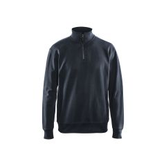 Blaklader 3369 Sweatshirt With Half Zip - Dark Navy Blue