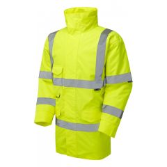 Leo Workwear TAWSTOCK ISO 20471 Class 3 Anorak - Hi Vis Yellow