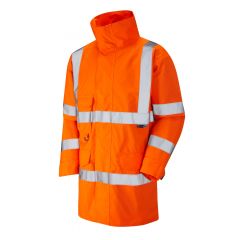 Leo Workwear TORRIDGE ISO 20471 Class 3 Breathable Lightweight Anorak - Hi Vis Orange