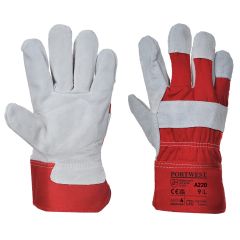 Portwest A220 Premium Chrome Rigger Glove - (Red)