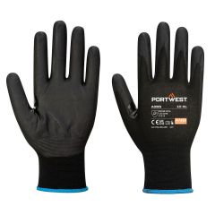 Portwest A355 NPR15 Nitrile Foam Touchscreen Glove (Pk12) - (Black)