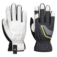 Portwest A775 Stretch Utility Leather Glove - (Black)