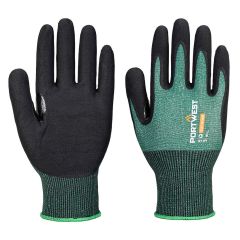 Portwest AP15 SG Cut B18 Eco Nitrile Glove (Pk12) - (Green/Black)