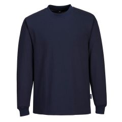 Portwest AS22 Anti-Static ESD Long Sleeve T-Shirt - (Navy)