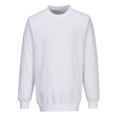 Portwest AS24 Anti-Static ESD Sweatshirt - (White)