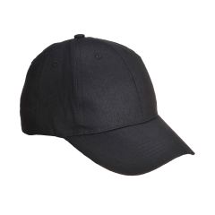 Portwest B010 Six Panel Baseball Cap - (Black)