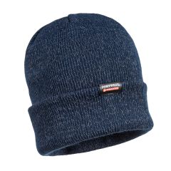 Portwest B026 Insulated Reflective Knit Beanie - (Navy)