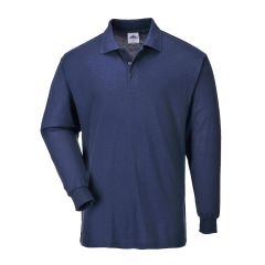 Portwest B212 Genoa Long Sleeved Polo Shirt - (Navy)