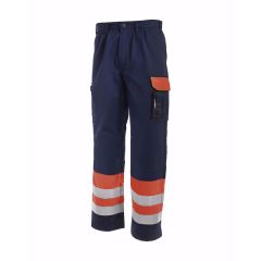 Blaklader 1584 High Visibility Trousers (Orange/Navy Blue)