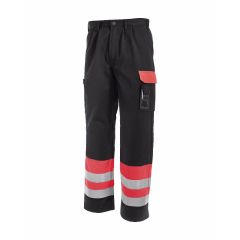 Blaklader 1584 High Visibility Trousers (Red/Black)