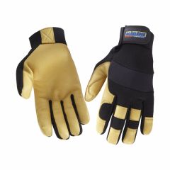 Blaklader 2239 Craftsman Lined Leather & Neoprene Glove (Black/Yellow)