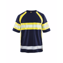 Blaklader 3337 High Vis T-Shirt (Navy Blue/Yellow)