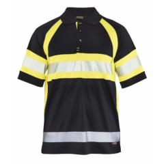 Blaklader 3338 High Vis Polo Shirt Class 1 (Black/Yellow)