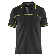Blaklader 3389 Pique Polo Shirt (Black/Yellow)