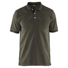 Blaklader 3389 Pique Polo Shirt (Dark Olive Green/Black)