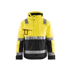 Blaklader 4870 Winter Jacket High Vis - Waterproof, Quilt Lined (Yellow/Black)