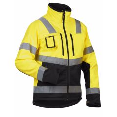 Blaklader 4900 High Vis Softshell Jacket - Waterproof, Windproof (Yellow/Black)