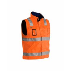 Blaklader 8505 Hi Vis Waistcoat Vest (Orange/Navy Blue)