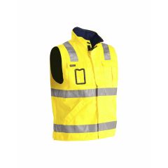 Blaklader 8505 Hi Vis Waistcoat Vest (Yellow/Navy Blue)