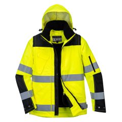 Portwest C469 Hi-Vis 3-in-1 Contrast Winter Pro Jacket  - (Yellow/Black)