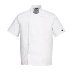 Portwest C733 Cumbria Chefs Jacket S/S - (White)