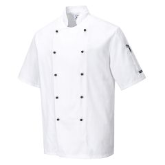 Portwest C734 Kent Chefs Jacket S/S - (White)