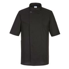 Portwest C735 Surrey Chefs Jacket S/S - (Black)