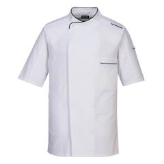 Portwest C735 Surrey Chefs Jacket S/S - (White)