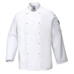 Portwest C833 Suffolk Chefs Jacket L/S - (White)