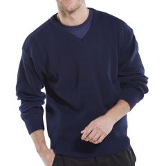 Click V-Neck Acrylic Sweatshirt