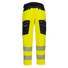 Portwest DX453 DX4 Hi-Vis Service Trousers - (Yellow/Black)