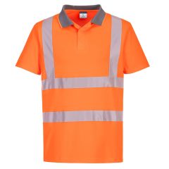 Portwest EC10 Eco Hi-Vis Polo Shirt S/S (6 Pack)  - (Orange)