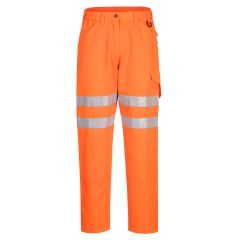 Portwest EC40 Eco Hi-Vis Work Trousers - (Orange)