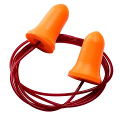Portwest EP09 Bell Comfort PU Foam Ear Plugs Corded (200 Pairs) - (Orange)