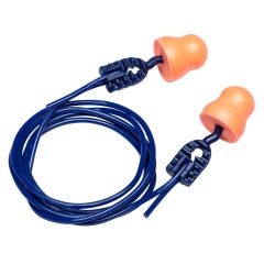 Portwest EP12 Easy Fit PU Ear Plugs Corded (200 Pairs) - (Orange)