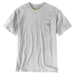 Carhartt 103296 K87 Pocket S/S T-Shirt - Men's - Heather Grey