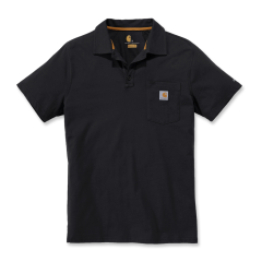 Carhartt 103569 Force Cotton Delmont Pocket Polo Shirt - Men's - Black