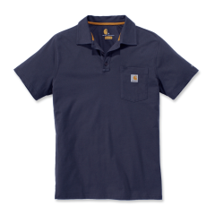 Carhartt 103569 Force Cotton Delmont Pocket Polo Shirt - Men's - Navy