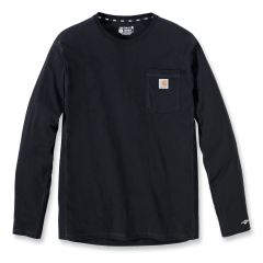 Carhartt 104617 Force Flex Pocket T-Shirt L/S - Men's - Black