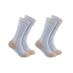Carhartt SB5552M Cotton Blend Steel Toe Boot Sock 2 Pack - Men's - Grey