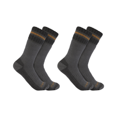 Carhartt SB7742M Synthetic-Wool Blend Boot Sock 2 Pack - Men's - Grey
